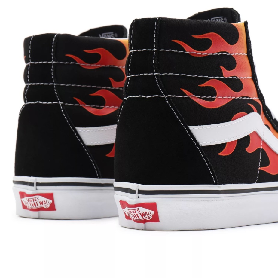 Vans Flame Sk8-hi παπούτσια επανέκδοσης μαύρα