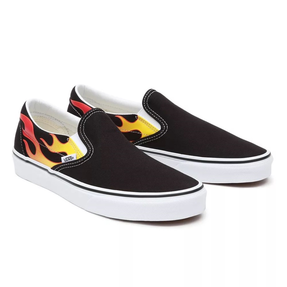 Vans Flame κλασικά Slip-on παπούτσια μαύρα