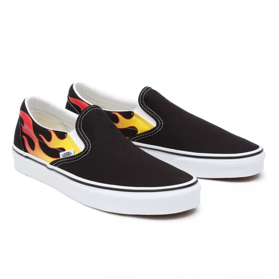 Vans Flame κλασικά Slip-on παπούτσια μαύρα
