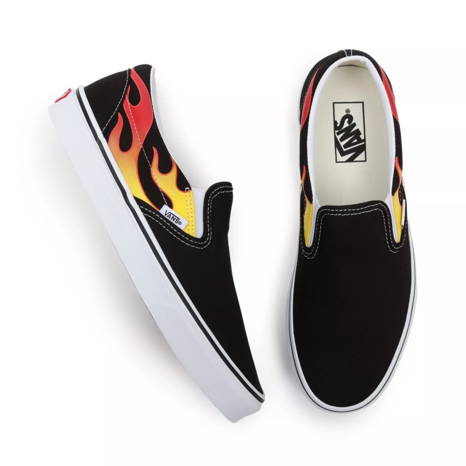 Vans Flame κλασικά Slip-on παπούτσια μαύρα