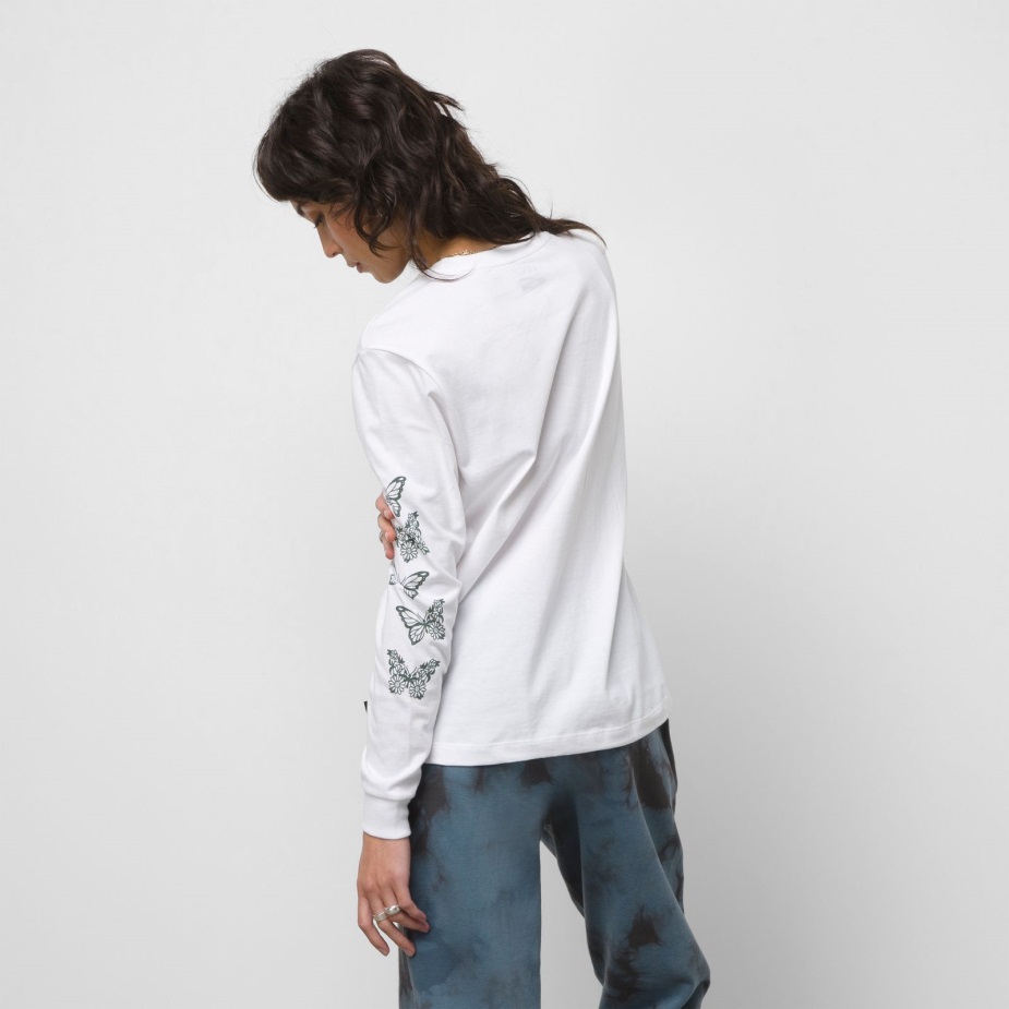Vans Flicker Fly μακρυμάνικο Bff ​​tee λευκό