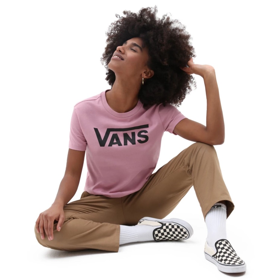 Vans Flying V Crew T-shirt ροζ