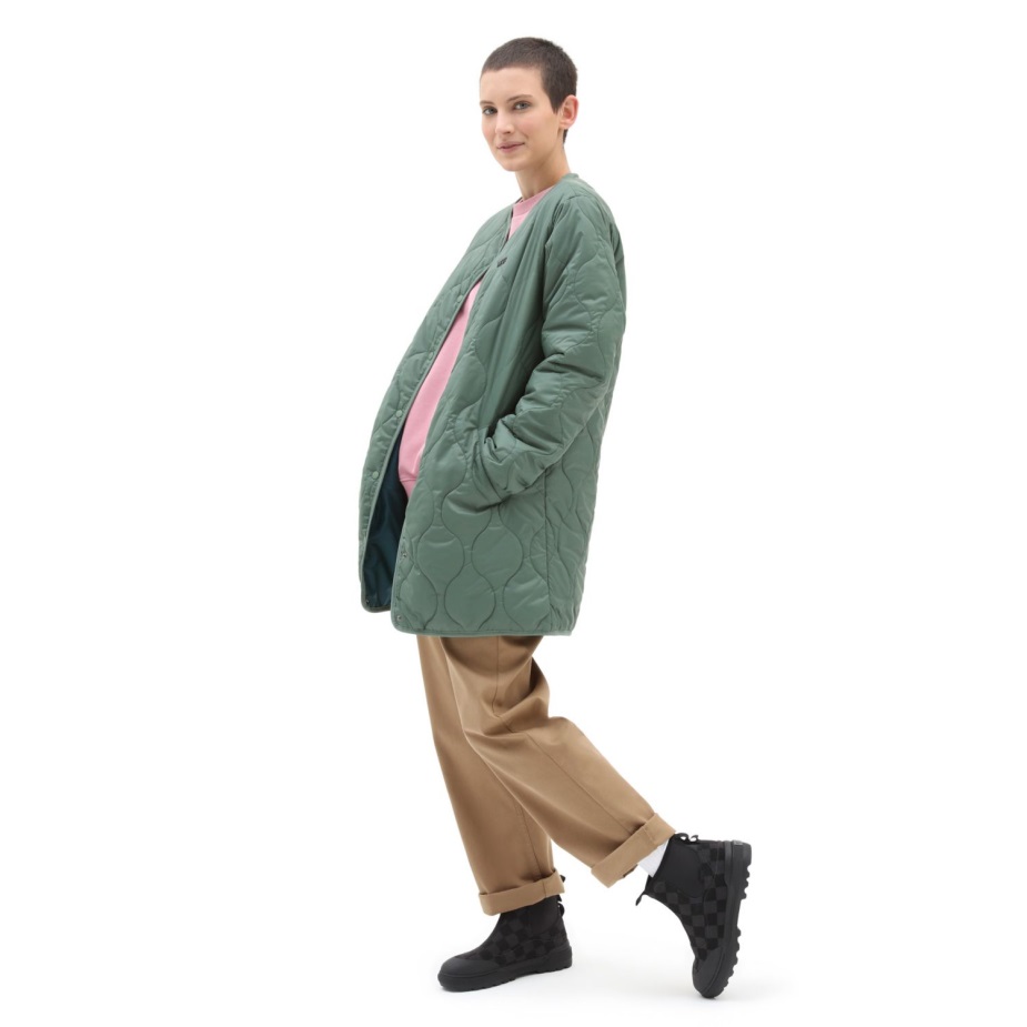 Vans Force μακριές στροφές μπουφάν πράσινο