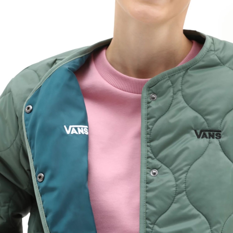 Vans Force μακριές στροφές μπουφάν πράσινο