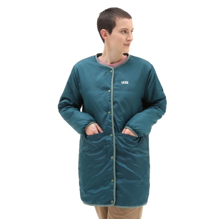 Vans Force μακριές στροφές μπουφάν πράσινο