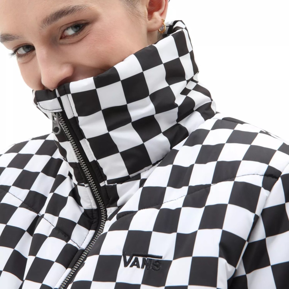 Vans Foundry Print Puff Mte σακάκι μαύρο-άσπρο