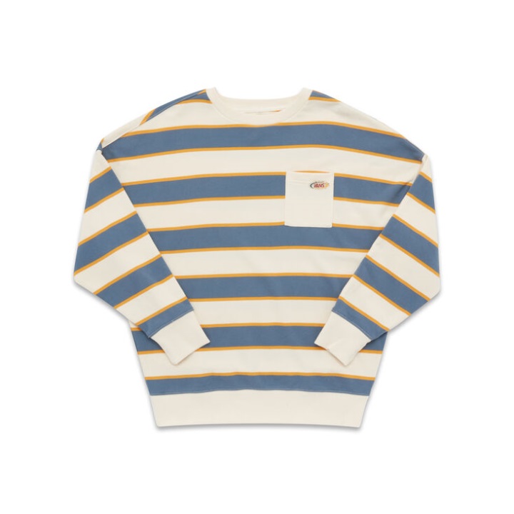 Vans Frohlich ριγέ πουλόβερ Crew τσιμέντο μπλε ρίγα