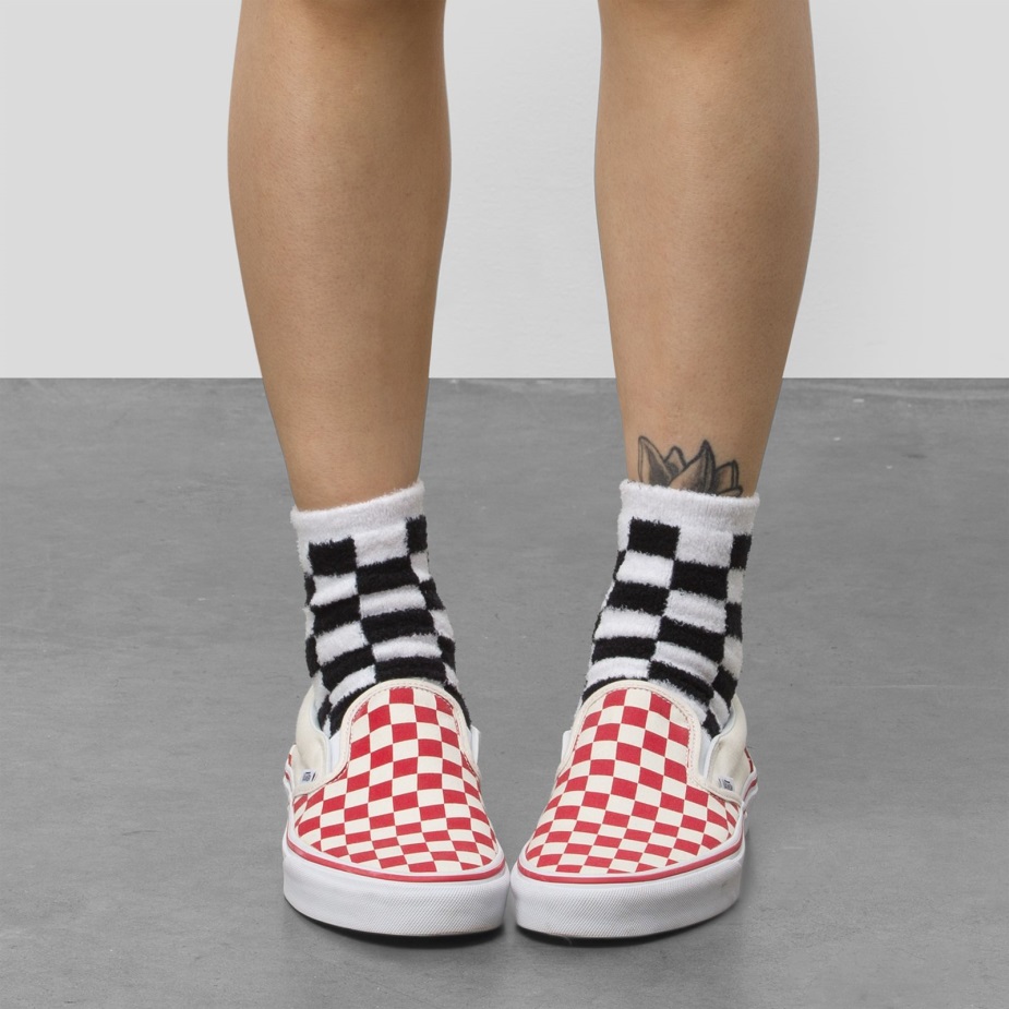 Vans Fuzzy κάλτσα μεγέθους 65-10 σκακιέρα