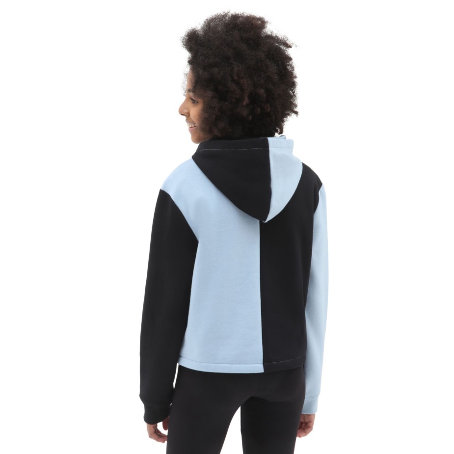 Vans Girls Block It Crop Hoodie (8-14 ετών) μπλε