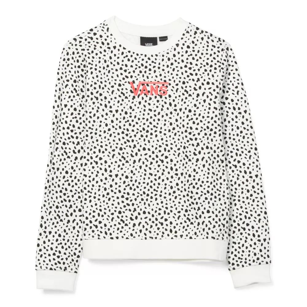 Vans Girls Dalmatian Crew πουλόβερ (8-14 ετών) μαύρο-άσπρο