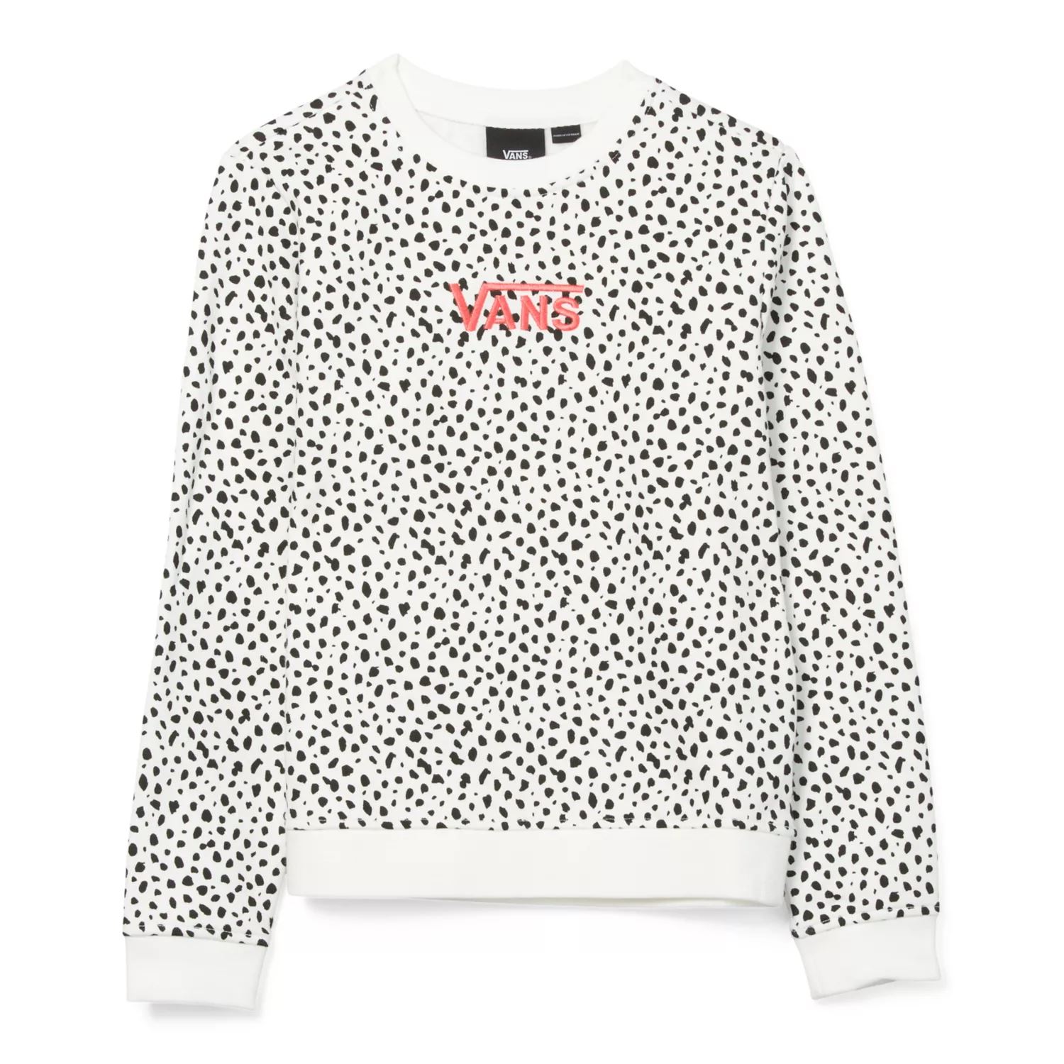 Vans Girls Dalmatian Crew πουλόβερ (8-14 ετών) μαύρο-άσπρο