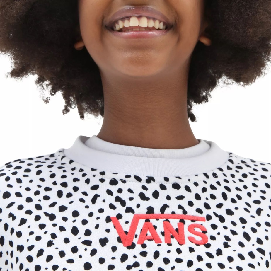 Vans Girls Dalmatian Crew πουλόβερ (8-14 ετών) μαύρο-άσπρο