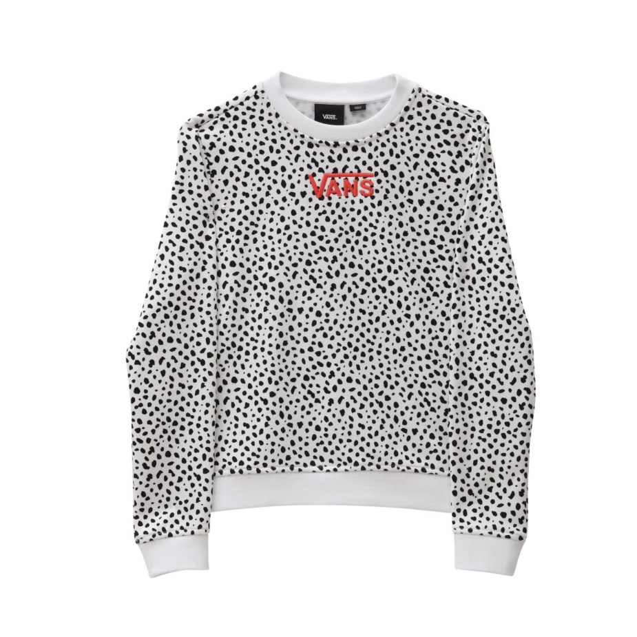 Vans Girls Dalmatian Crew πουλόβερ (8-14 ετών) μαύρο-άσπρο