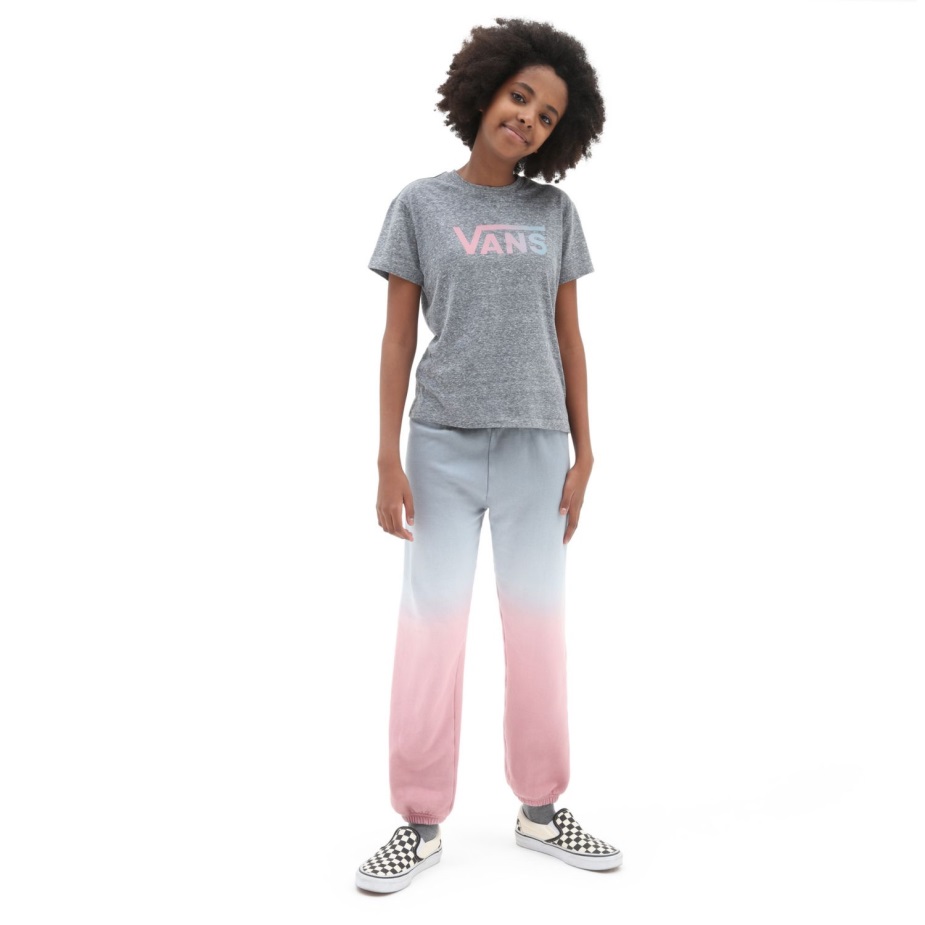 Vans Girls Flying V Crew T-shirt (8-14 ετών) γκρι