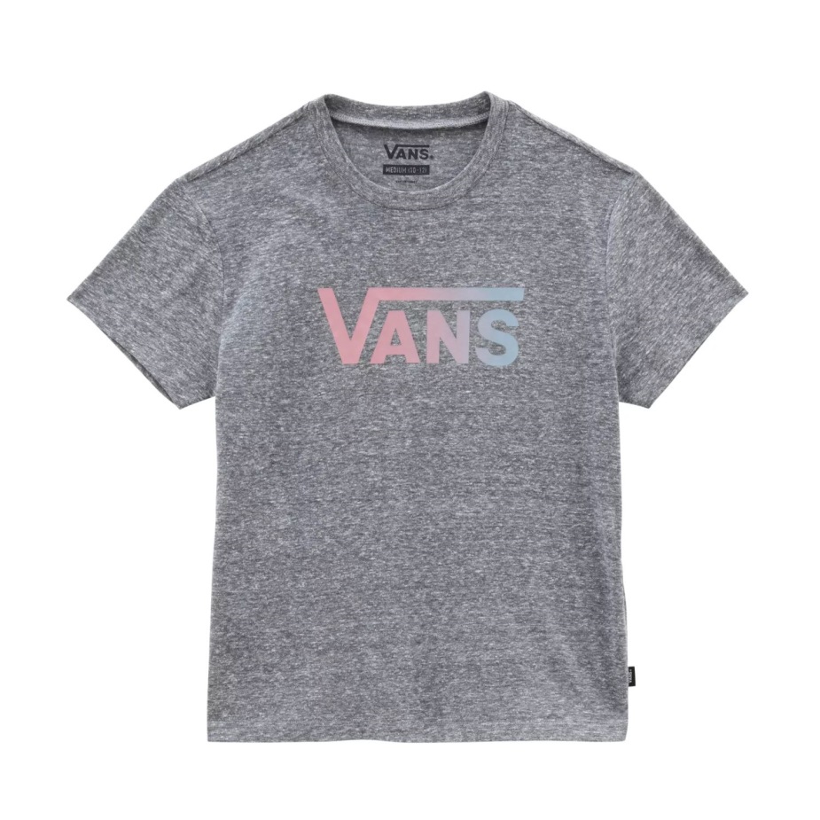 Vans Girls Flying V Crew T-shirt (8-14 ετών) γκρι