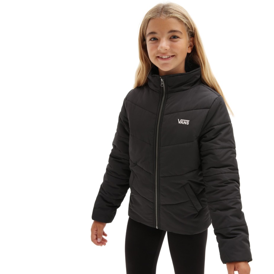 Vans Girls Foundry Puffer Mte Jacket (8-14 ετών) μαύρο
