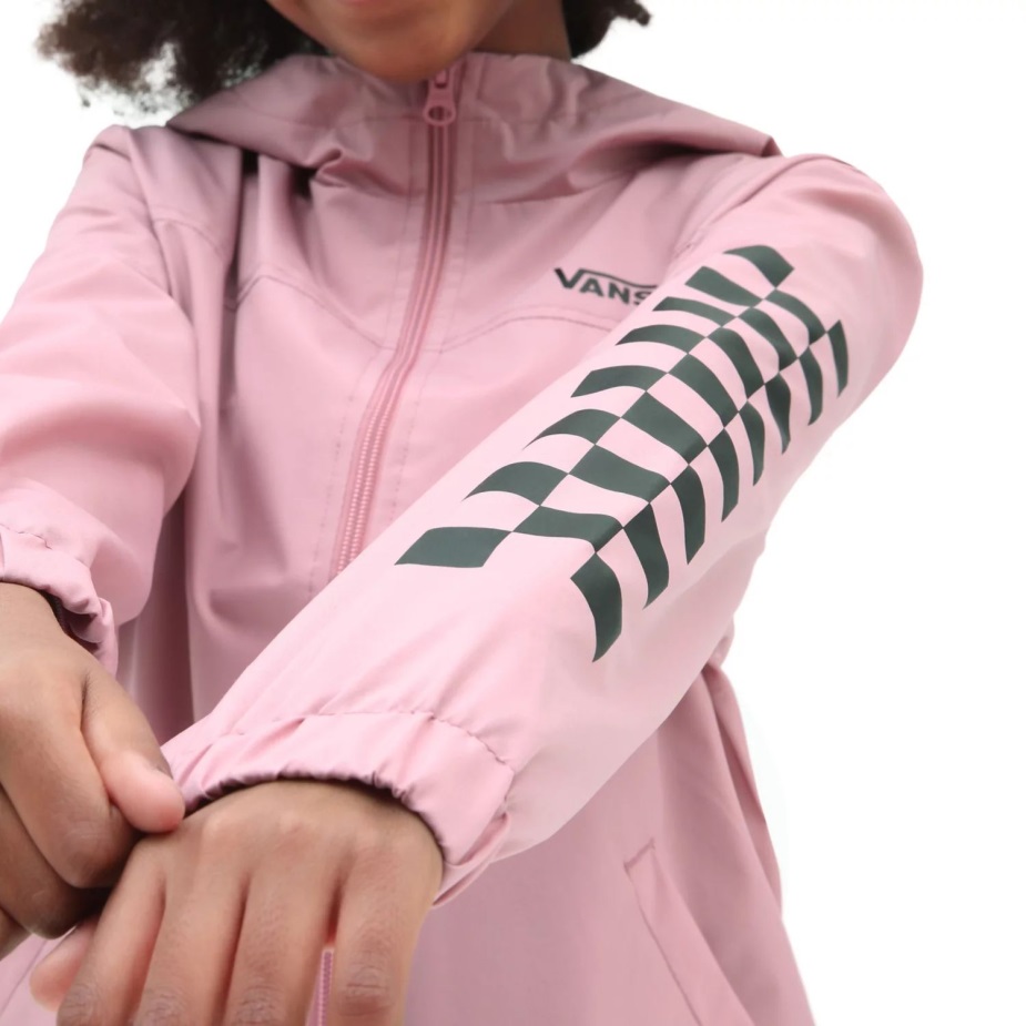 Vans Girls Kastle κλασικό αντιανεμικό μπουφάν (8-14 ετών) ροζ