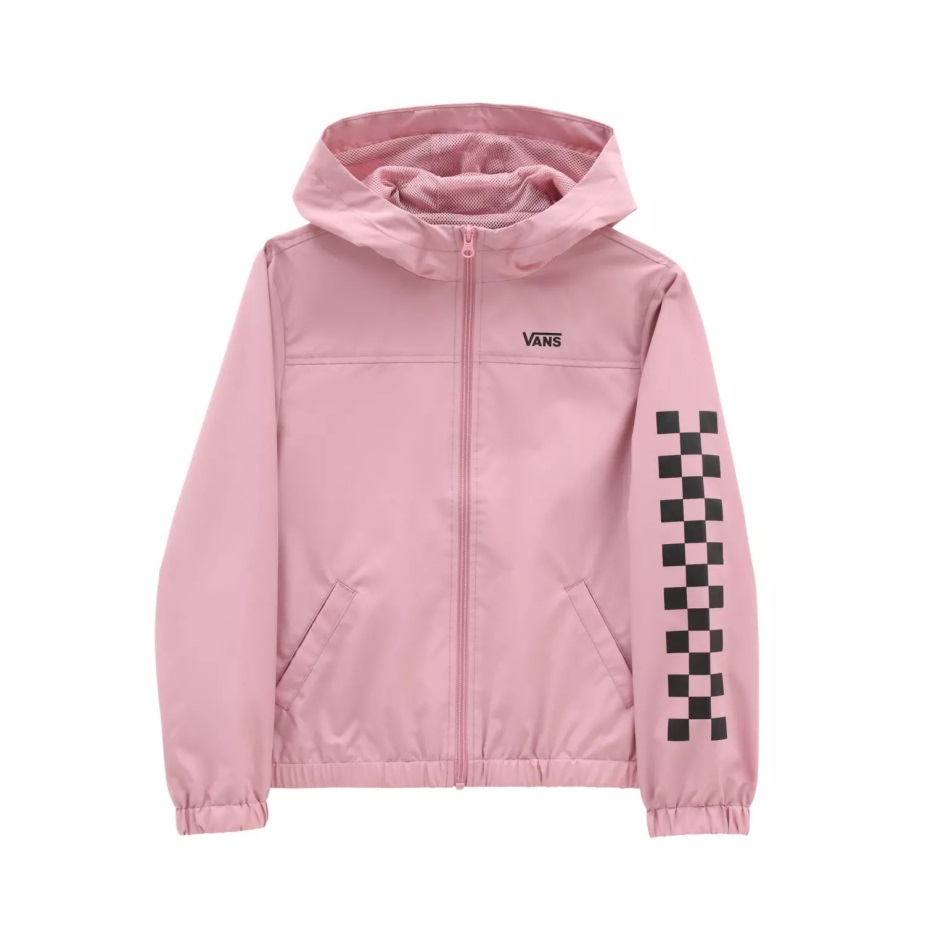 Vans Girls Kastle κλασικό αντιανεμικό μπουφάν (8-14 ετών) ροζ