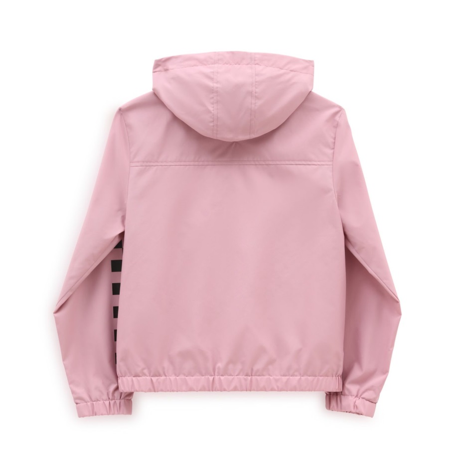 Vans Girls Kastle κλασικό αντιανεμικό μπουφάν (8-14 ετών) ροζ