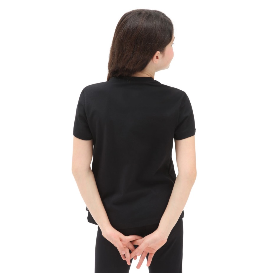 Vans Girls Little Lizzie Crew T-shirt (8-14 ετών) μαύρο