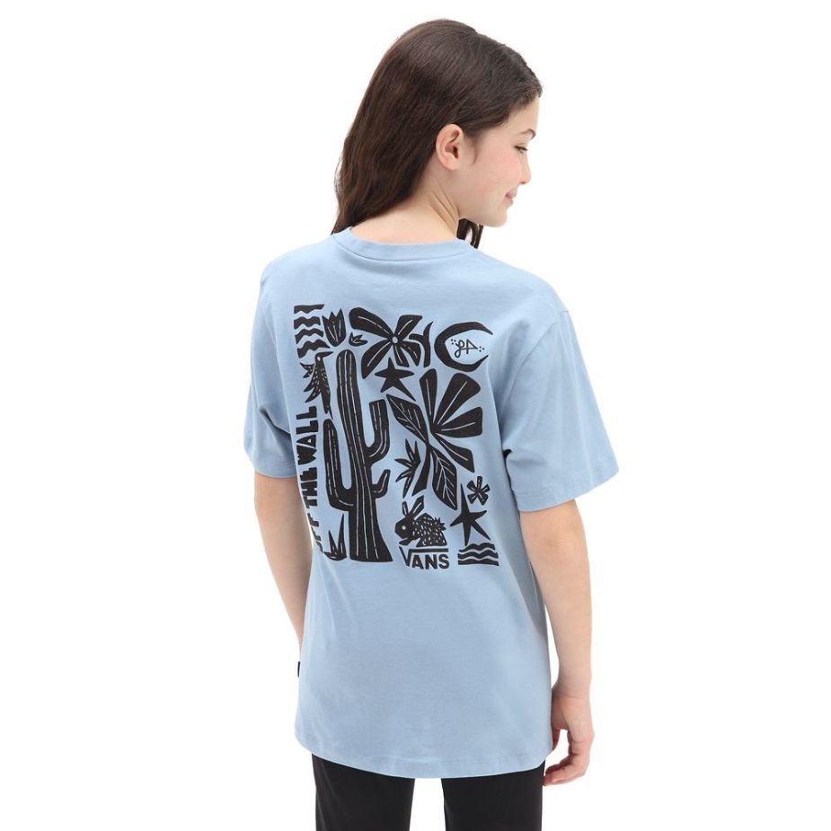 Vans Girls Little Lizzie T-shirt (8-14 ετών) μπλε