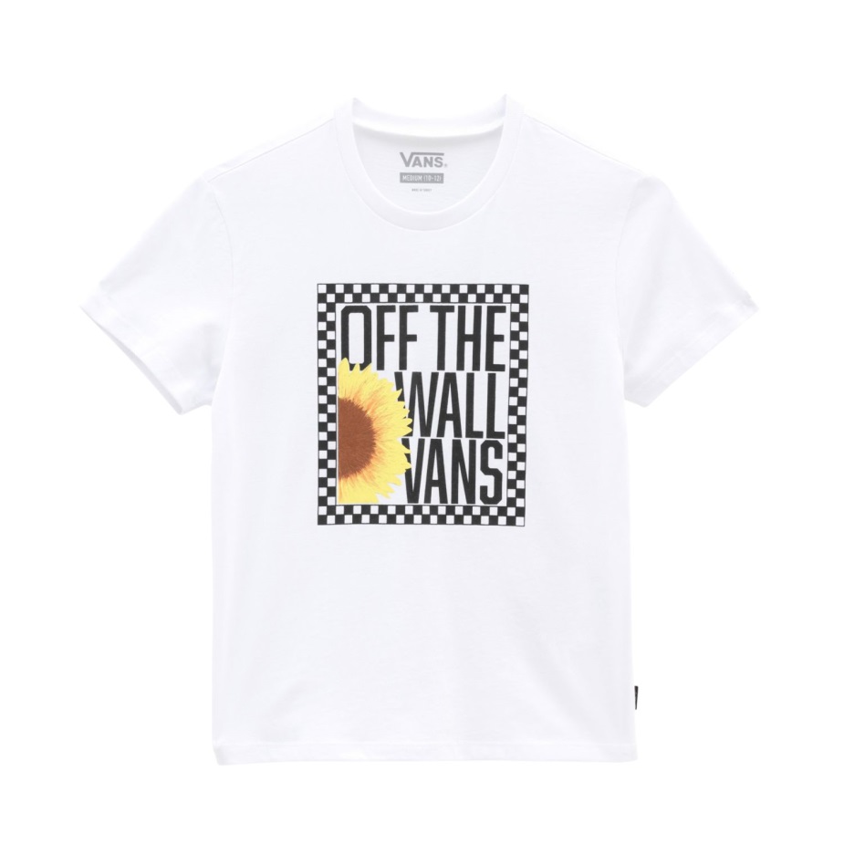 Vans Girls Sunlit Crew T-shirt (8-14 ετών) λευκό