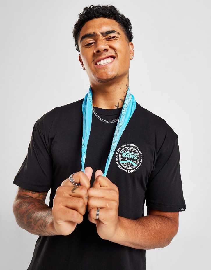 Vans Globe T-shirt μαύρο