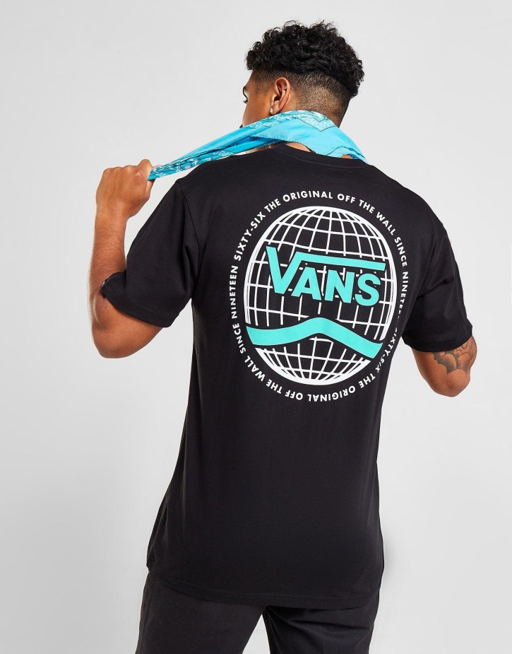 Vans Globe T-shirt μαύρο
