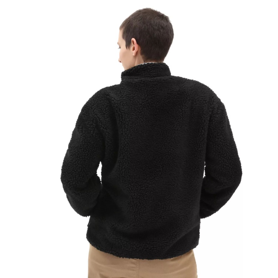 Vans Griffen Sherpa σακάκι με φερμουάρ μαύρο