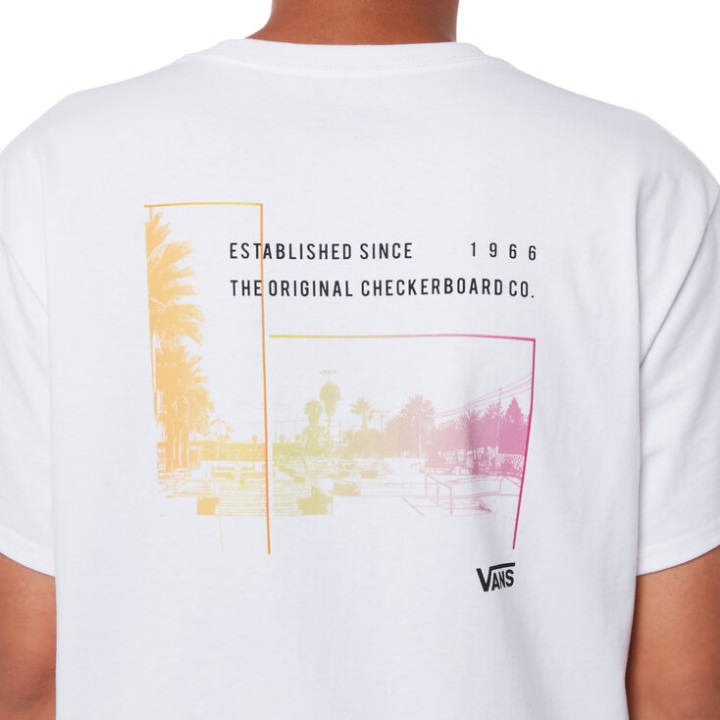 Vans Grind Edge T-shirt λευκό