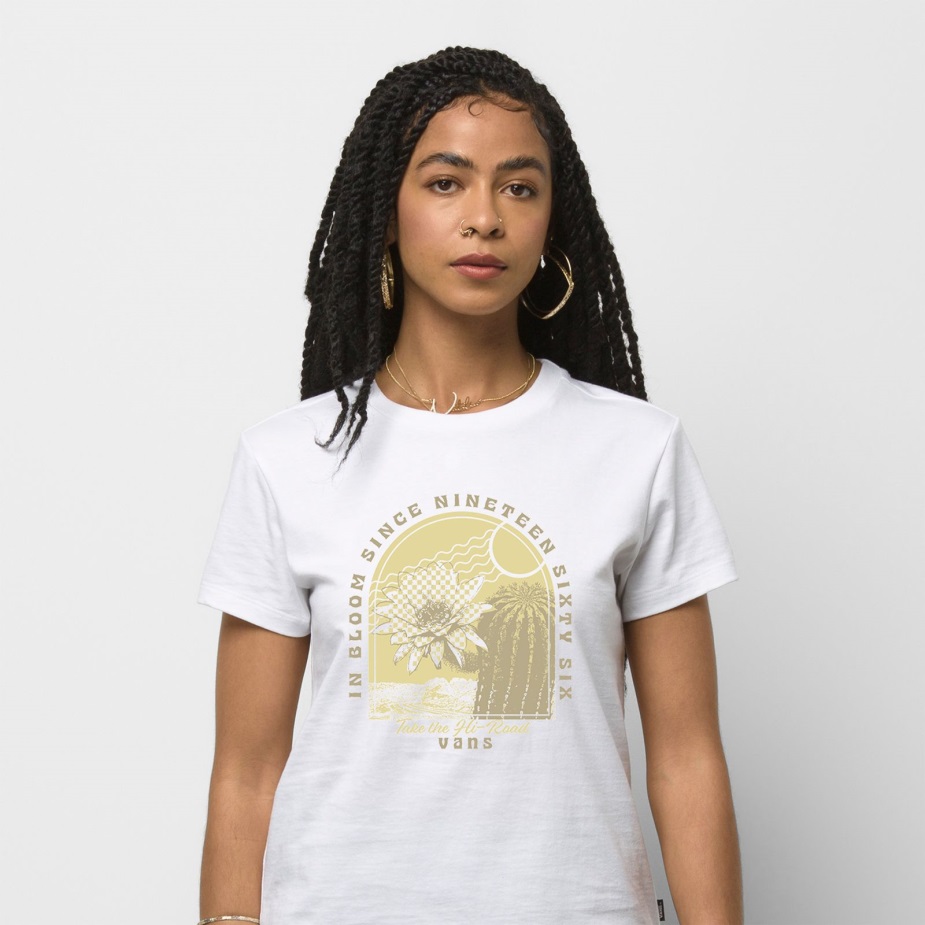 Vans High Road Crew Tee λευκό