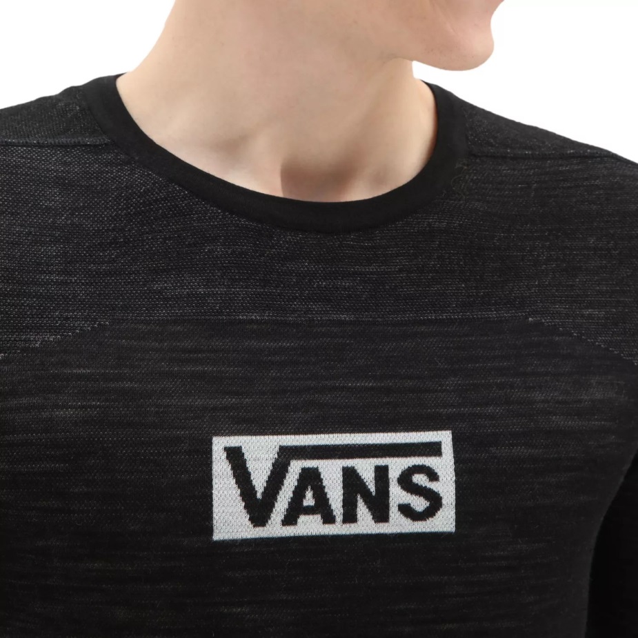 Vans Intraknit Merino Base Layer Crew T-shirt μαύρο