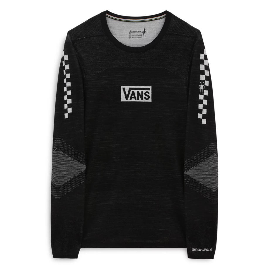 Vans Intraknit Merino Base Layer Crew T-shirt μαύρο