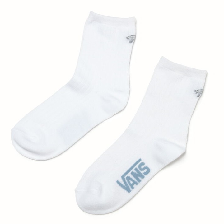 Vans Kickin It Crew Socks 65-10 1pk White-ashley Blue