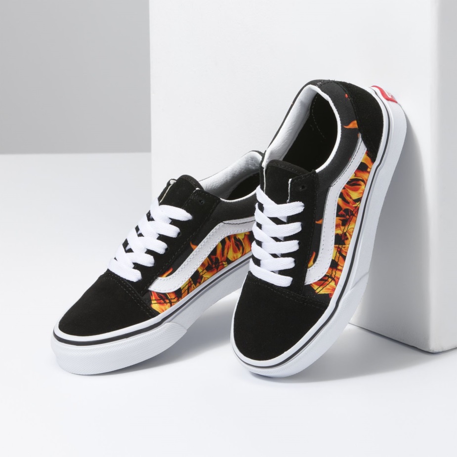 Vans Kids Digi Flame Old Skool Black