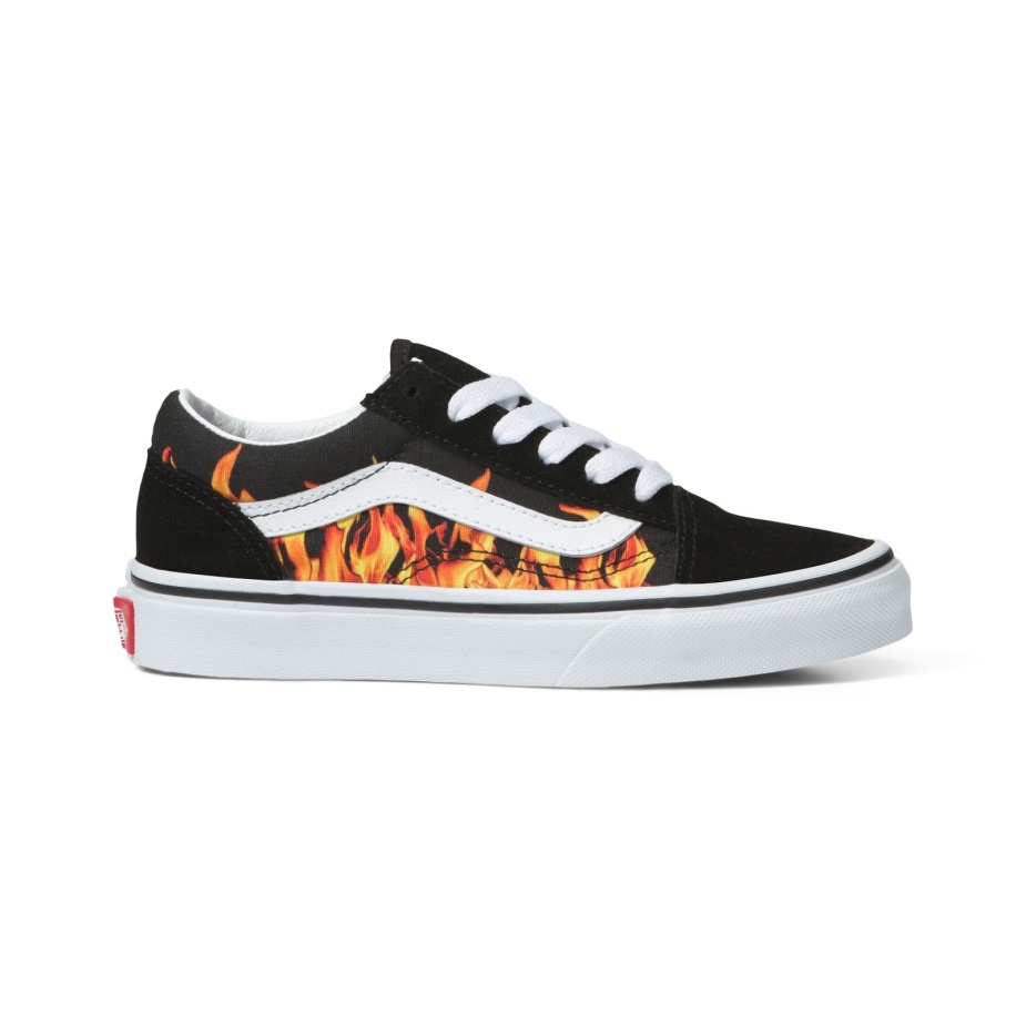 Vans Kids Digi Flame Old Skool Black