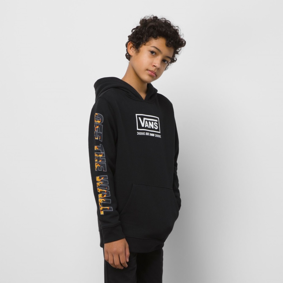 Vans Kids Digi Flames Hoodie μαύρο