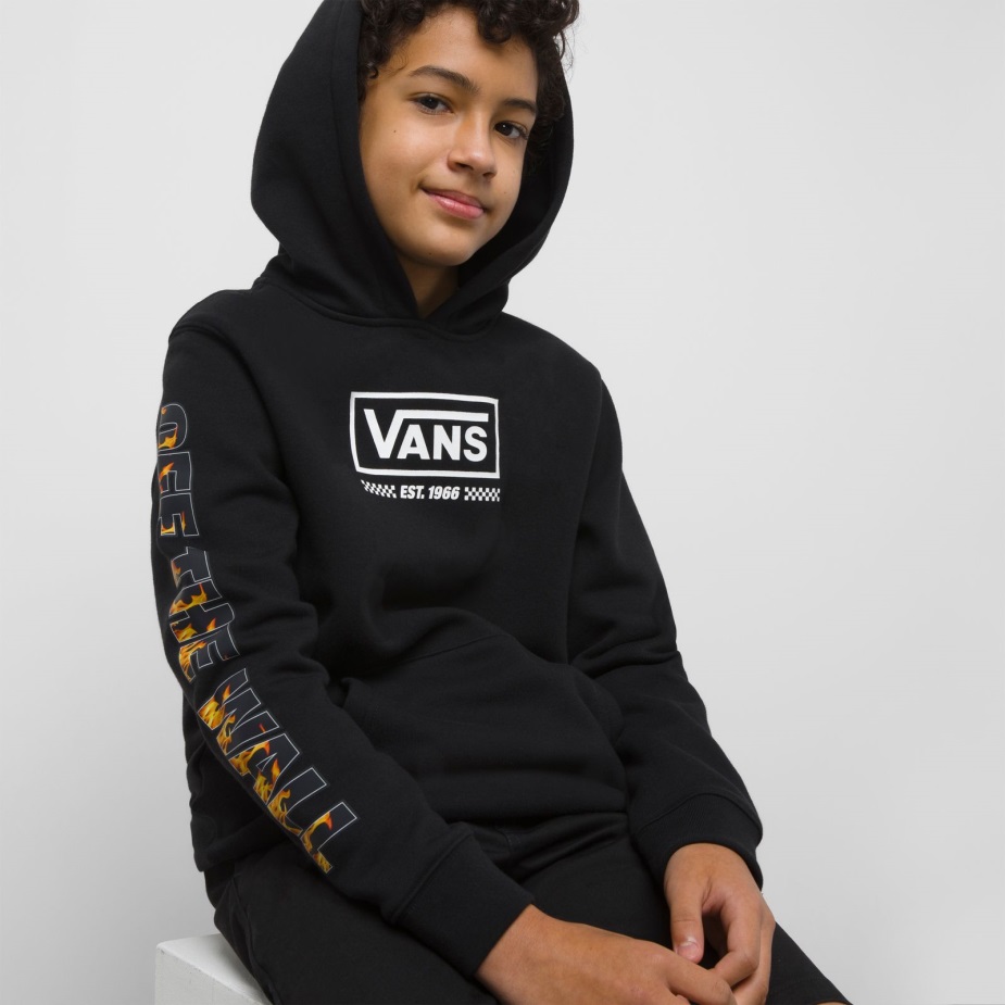 Vans Kids Digi Flames Hoodie μαύρο