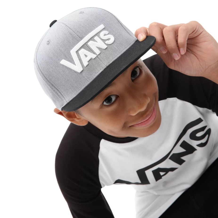 Vans Kids Drop V καπέλο Snapback (8-14 ετών) γκρι