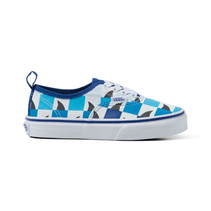 Vans Kids Glow Sharks αυθεντική ελαστική δαντέλα λιμόζ-αληθινό λευκό