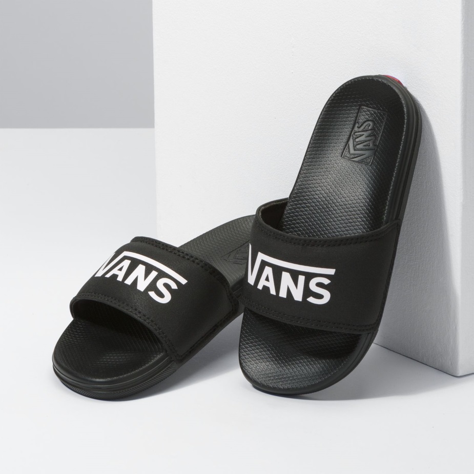 Vans Kids La Costa Slide-on μαύρο