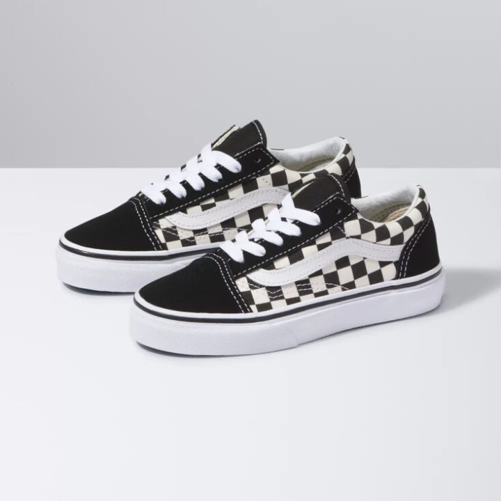 Vans Kids Old Skool (κύριος έλεγχος) μαύρο-άσπρο