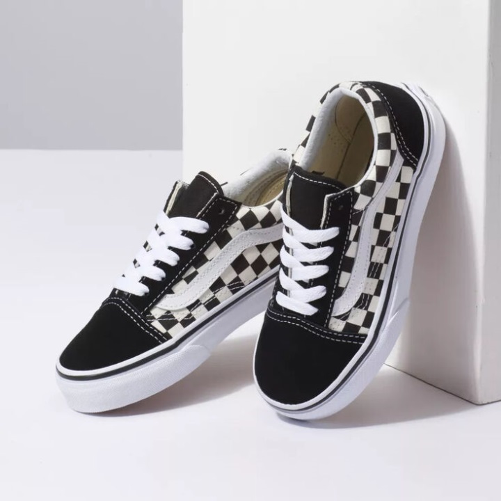 Vans Kids Old Skool (κύριος έλεγχος) μαύρο-άσπρο