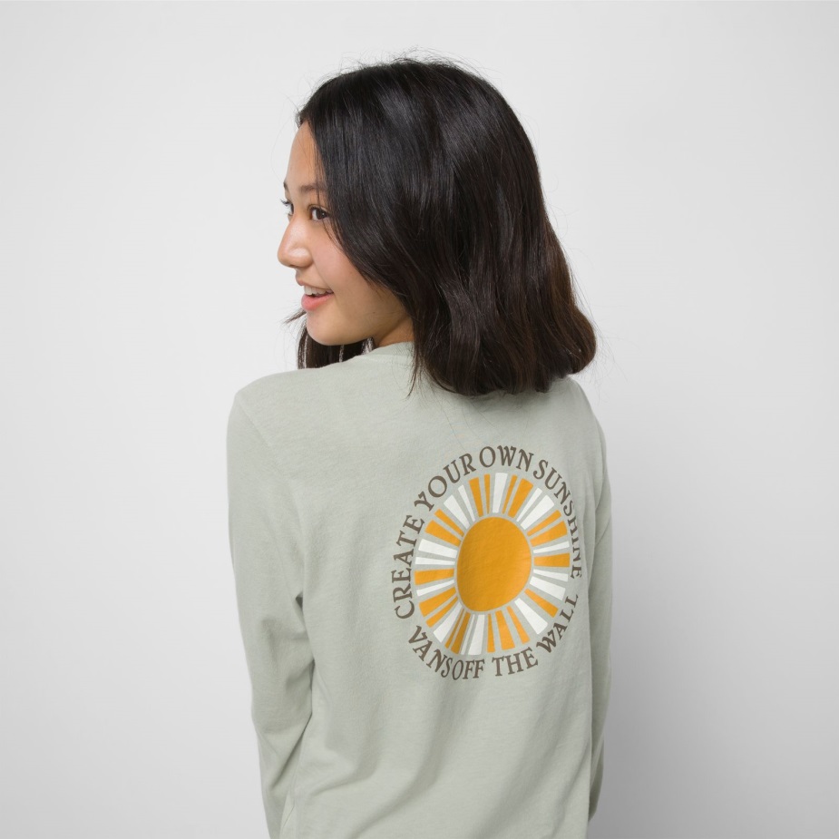 Vans Kids Shiner μακρυμάνικο Bff ​​tee Desert Sage