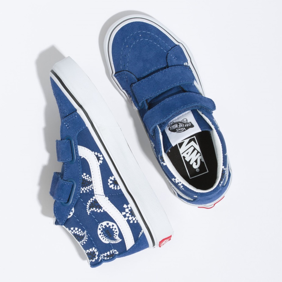 Vans Kids Sk8-μέση επανέκδοση V Check Paisley Navy
