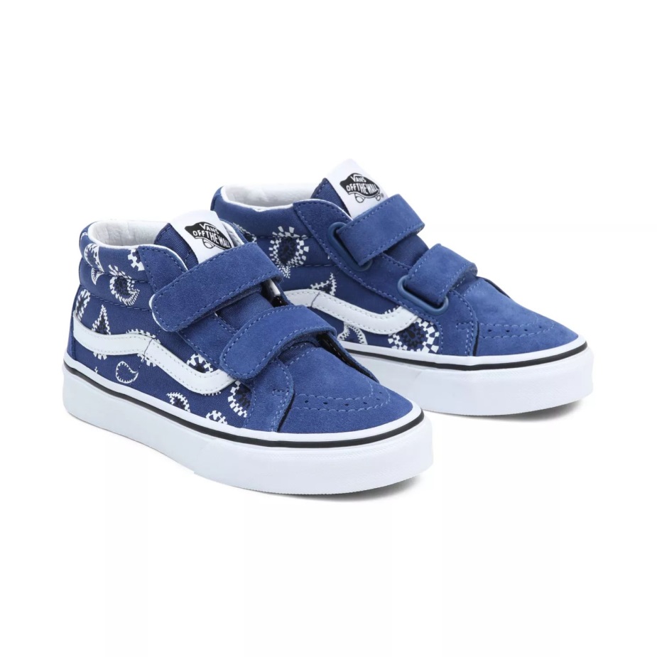 Vans Kids Sk8-μεσαία επανέκδοση V παπούτσια (4-8 ετών) μπλε