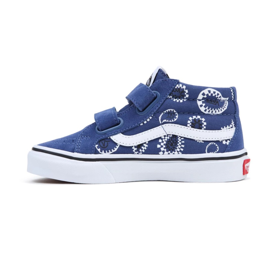 Vans Kids Sk8-μεσαία επανέκδοση V παπούτσια (4-8 ετών) μπλε