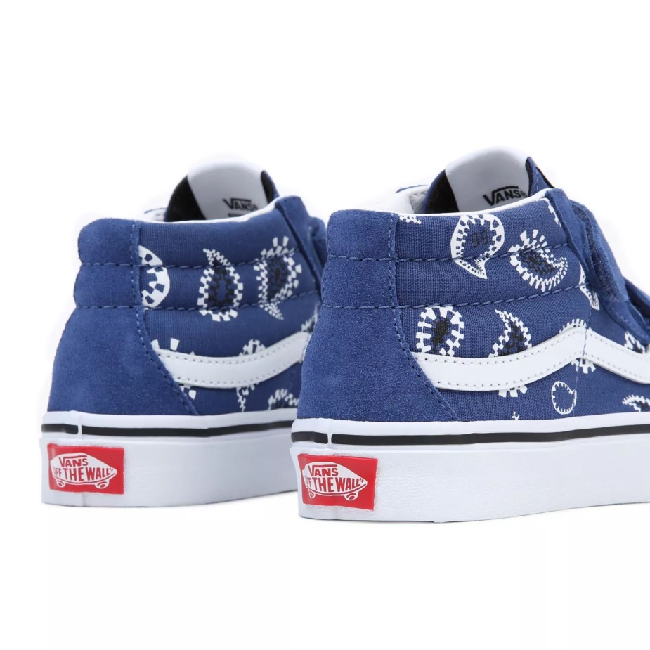 Vans Kids Sk8-μεσαία επανέκδοση V παπούτσια (4-8 ετών) μπλε