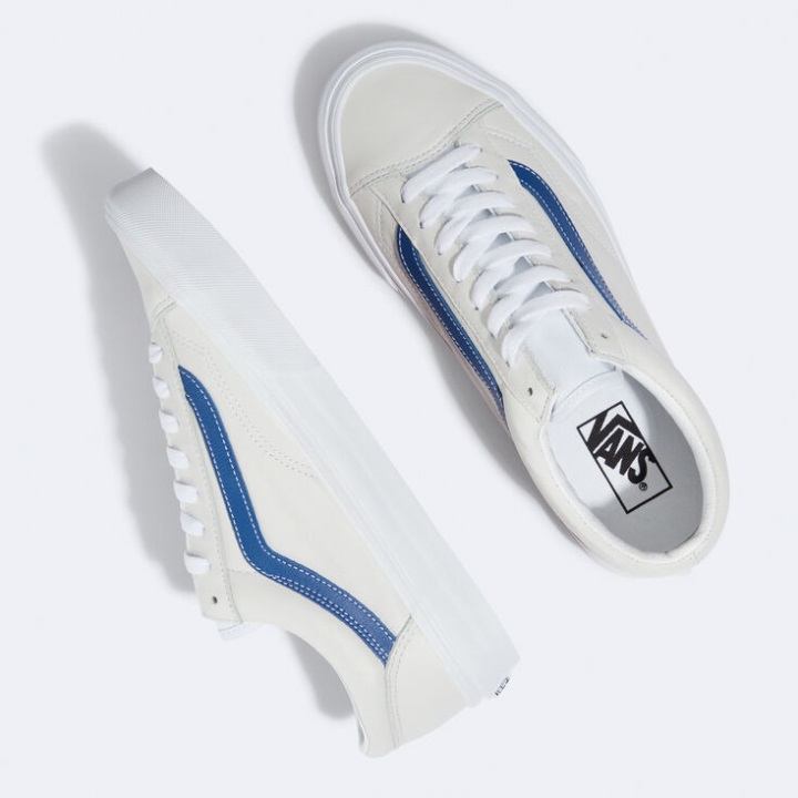 Vans Leather Pop Style 36 αληθινό μπλε-αληθινό λευκό