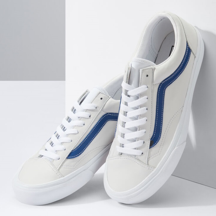 Vans Leather Pop Style 36 αληθινό μπλε-αληθινό λευκό